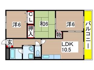 フローリーハイツⅡの物件間取画像